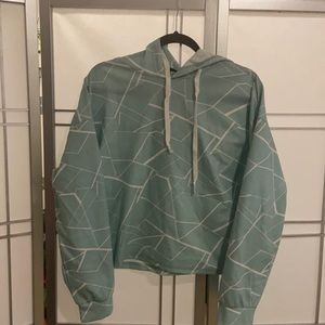 Geo print hoodie